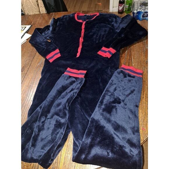 Medium Jammers Football Soft Loose Plush Trap Door One Piece Pajama Loungewear - Picture 2 of 4